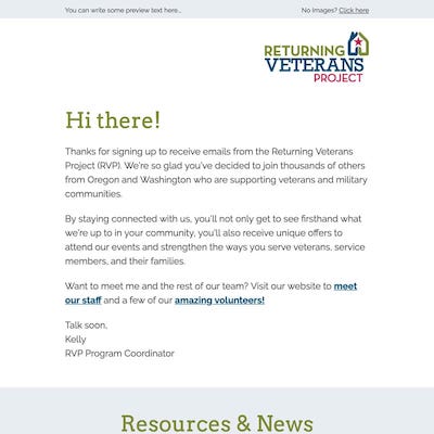 Returning Veterans Project