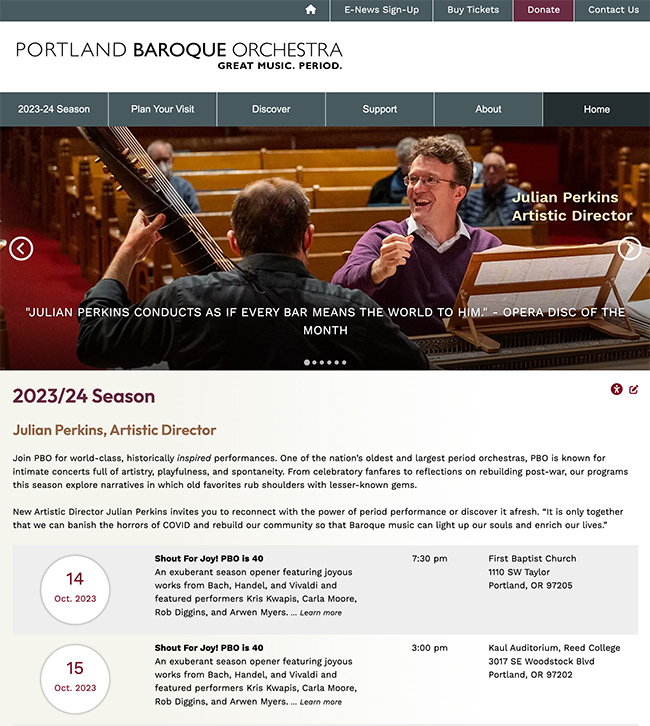 Portland Baroque Orchestra