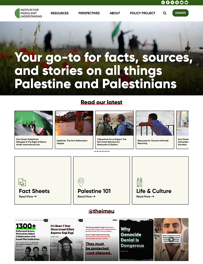 Institute for Middle East Understanding (IMEU)