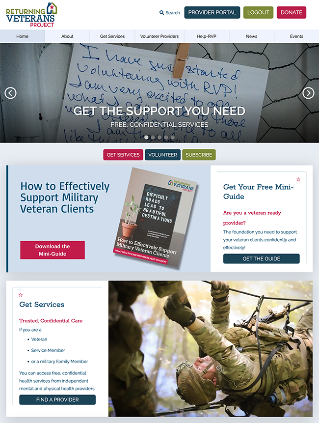 Returning Veterans - Provider Portal Integration 