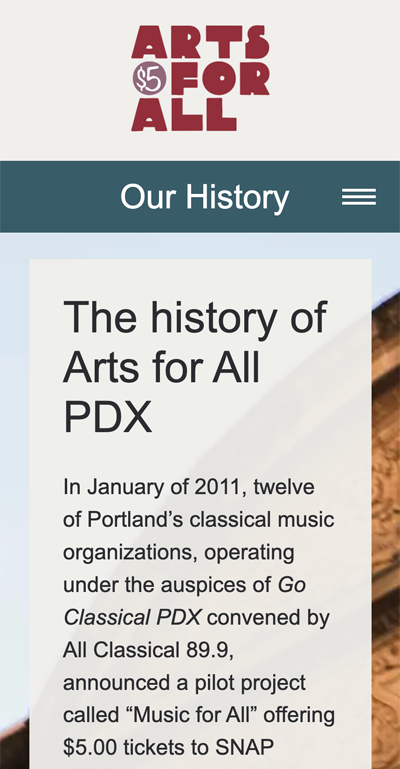 Arts for All PDX