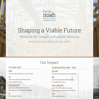 Network for Oregon Affordable Housing (NOAH) Annual Report
