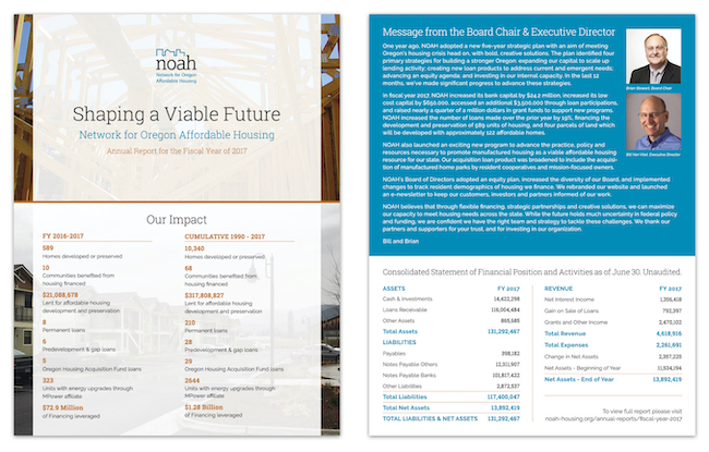 Network for Oregon Affordable Housing (NOAH) Annual Report